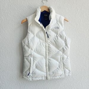 The North Face 550 Womens White Puffer Vest Sz M